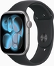 Apple Watch Series 11 (GPS + cellular) 46mm aluminium space grey with sport wristlet M/L black