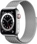 Apple Watch Series 6 (GPS + cellular) 44mm stainless steel silver with Milanaise-Wristlet silver (M09E3FD)