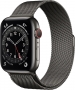 Apple Watch Series 6 (GPS + cellular) 44mm stainless steel graphite with Milanaise-Wristlet graphite (M09J3FD)