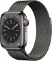 Apple Watch Series 8 (GPS + cellular) 41mm stainless steel graphite with Milanaise-Wristlet graphite (MNJM3FD)