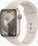 Apple Watch Series 9 (GPS + cellular) 45mm aluminium Polarstern with sport wristlet S/M Polarstern (MRM83QF)