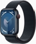 Apple Watch Series 9 (GPS + cellular) 45mm aluminium midnight with Sports Loop midnight (MRMF3QF)