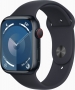 Apple Watch Series 9 (GPS + cellular) 45mm aluminium midnight with sport wristlet S/M midnight (MRMC3QF)