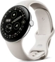 Google pixel Watch 4 (Wi-Fi) 45mm polished Silver with sport wristlet Porcelain