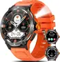 Marsyu Smartwatch men military 1.53" orange