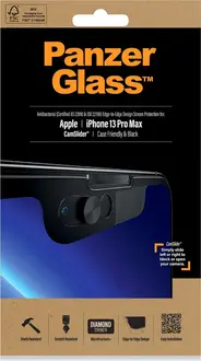 PanzerGlass Edge-to-Edge case Friendly & CamSlider AntiBacterial для Apple iPhone 13 Pro Max black