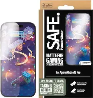 PanzerGlass Safe Gaming Screen Protector ultra wide Fit для Apple iPhone 16 Pro