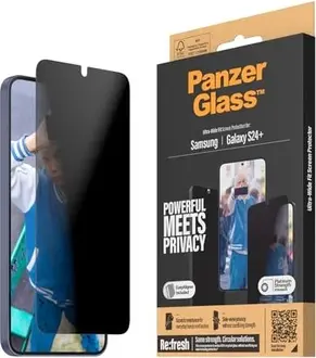 PanzerGlass ultra wide Fit Privacy with EasyAligner для Samsung Galaxy S24+