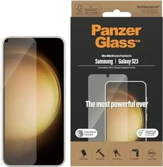 PanzerGlass ultra wide Fit with EasyAligner для Samsung Galaxy S23