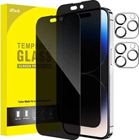 JETech Privacy Full Coverage Screen Protector with Camera lens Protector для Эпл Айфон 14 Pro Max