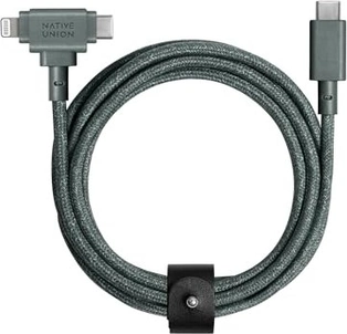 Native Union Belt кабель Duo Slate Green