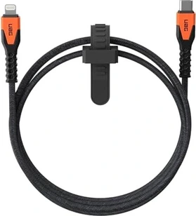 UAG Kevlar Core USB-C to Lightning зарядный кабель 1.5m black/orange