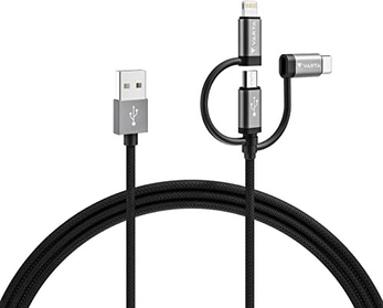 Varta 3in1 Speed Charge & Sync кабель 2m black