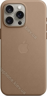 Apple Feingewebe case with MagSafe for iPhone 15 Pro Max Taupe 