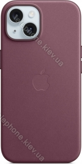 Apple Feingewebe case with MagSafe for iPhone 15 Mulberry 