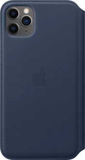 Apple iPhone 11 Pro Max Leather Folio Deep Sea синий