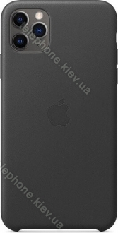 Apple iPhone 11 Pro Max Leather Case Black 