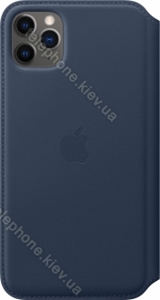 Apple iPhone 11 Pro Max Leather Folio Deep Sea Blue 