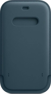 Apple iPhone 12/12 Pro Leather Sleeve with MagSafe Baltic синий
