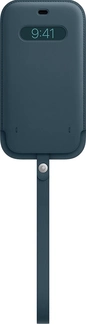 Apple iPhone 12 Pro Max Leather Sleeve with MagSafe Baltic синий