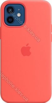 Apple iPhone 12/iPhone 12 Pro Silicone Case with MagSafe Pink Citrus 