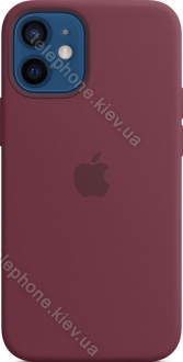 Apple iPhone 12 mini Silicone Case with MagSafe Plum 