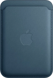 Apple iPhone Feingewebe wallet with MagSafe pacific синий