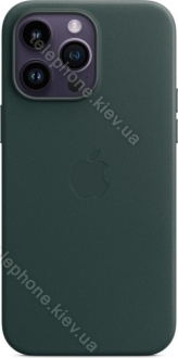 Apple leather case with MagSafe for iPhone 14 Pro Max forest green 