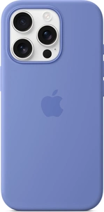 Apple silicone case with MagSafe для iPhone 16 Pro violet