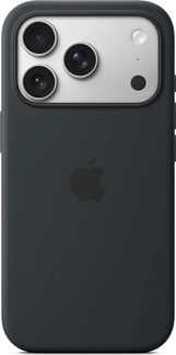 Apple silicone case with MagSafe для iPhone 17 Pro черный