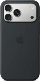 Apple silicone case with MagSafe для iPhone 17 Pro Max черный