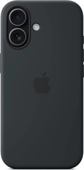 Apple silicone case with MagSafe для iPhone 17 черный