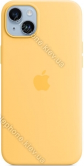 Apple silicone case with MagSafe for iPhone 14 Plus sunlight 