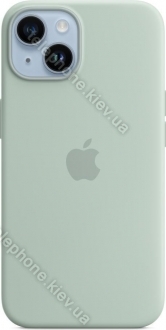 Apple silicone case with MagSafe for iPhone 14 agavengrün 