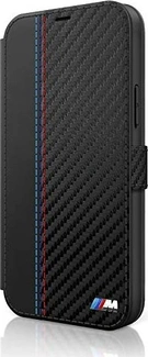 BMW Book Cover M Collection PU carbon Stripe для Apple iPhone 12 mini черный