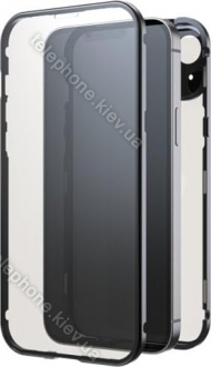 Black Rock 360° glass case for Apple iPhone 15 Plus transparent/black 