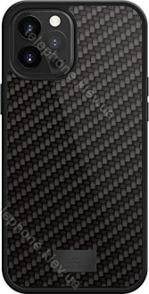 Black Rock Robust case Real carbon for Apple iPhone 12 Pro Max black 