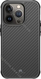 Black Rock Robust case Real carbon for Apple iPhone 14 Pro black 