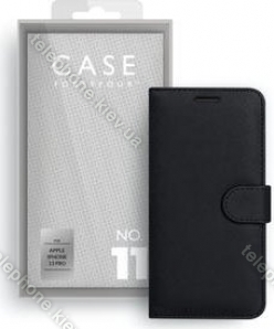 Case FortyFour No.11 for Apple iPhone 13 Pro Cross Grain Black 