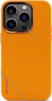 Decoded AntiMicrobial Silicone Back Cover for Apple iPhone 14 Pro Max Apricot 