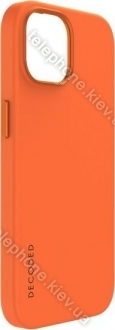 Decoded AntiMicrobial Silicone Back Cover for Apple iPhone 15 Apricot 
