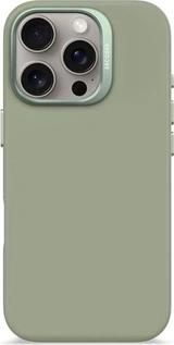 Decoded AntiMicrobial Silicone Back Cover для Apple iPhone 16 Pro jade зеленый