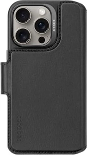 Decoded Leather Detachable wallet case для Apple iPhone 16 Pro черный