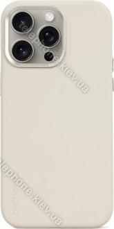 Decoded Leather Back Cover for Apple iPhone 15 Pro Clay 