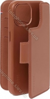 Decoded Leather Detachable wallet MagSafe for Apple iPhone 15 Tan 