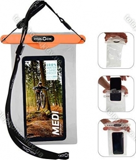 Fidlock Hermetic Dry Bag Medi transparent/orange (D-11111A-F0000(OTT)) 