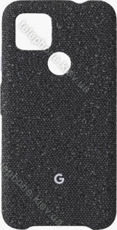 Google fabric Back Cover for pixel 4a 5G Basically Black 