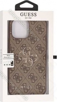 Guess Hard Cover 4G Metal Logo for Apple iPhone 13 Pro Max brown 