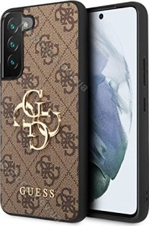 Guess Hard Cover 4G Metal Logo for Samsung Galaxy S22+ brown 