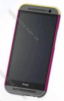 HTC HC-C940 Double Dip Hard Shell for One (M8) pink/yellow/grey 